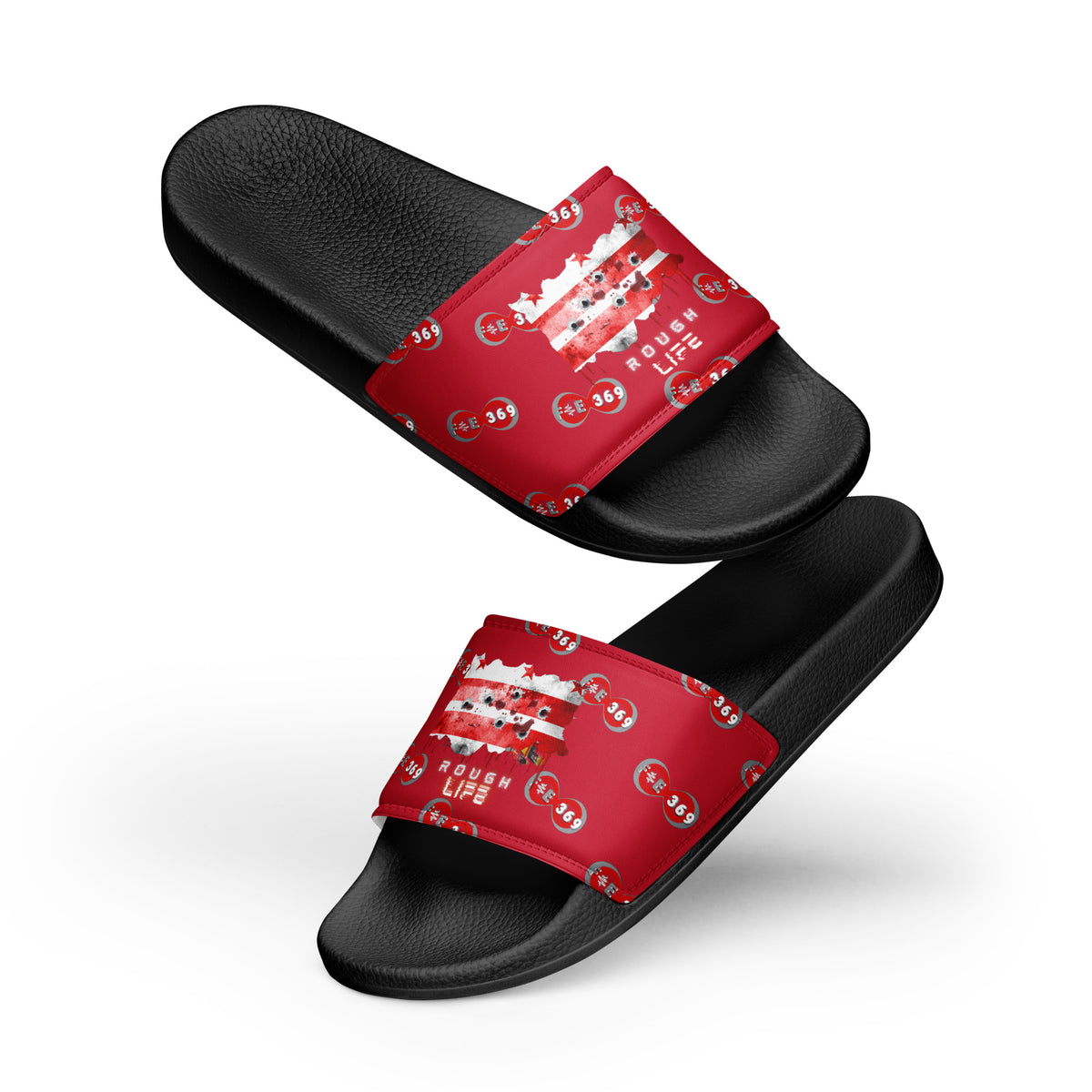 Last Year Being Broke Verseone Slides Men’s Size 8 Black & Red *Never Worn* 2019 Alpine Swiss Men Slide Sandals with Shock-Absorbing Foam  main image 2
