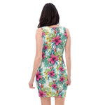 Load image into Gallery viewer, Pink Flower - BFW White Form Fitting Dress
