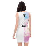 Load image into Gallery viewer, Mystic Clouds - BFW White Form Fitting Dress
