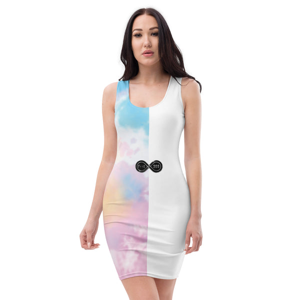Mystic Clouds - BFW White Form Fitting Dress Big Footz World Mystic Clouds - BFW White Form Fitting Dress Big Footz World