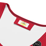 Load image into Gallery viewer, BFW Black &amp; Silver Logo - Red Form Fitting Dress
