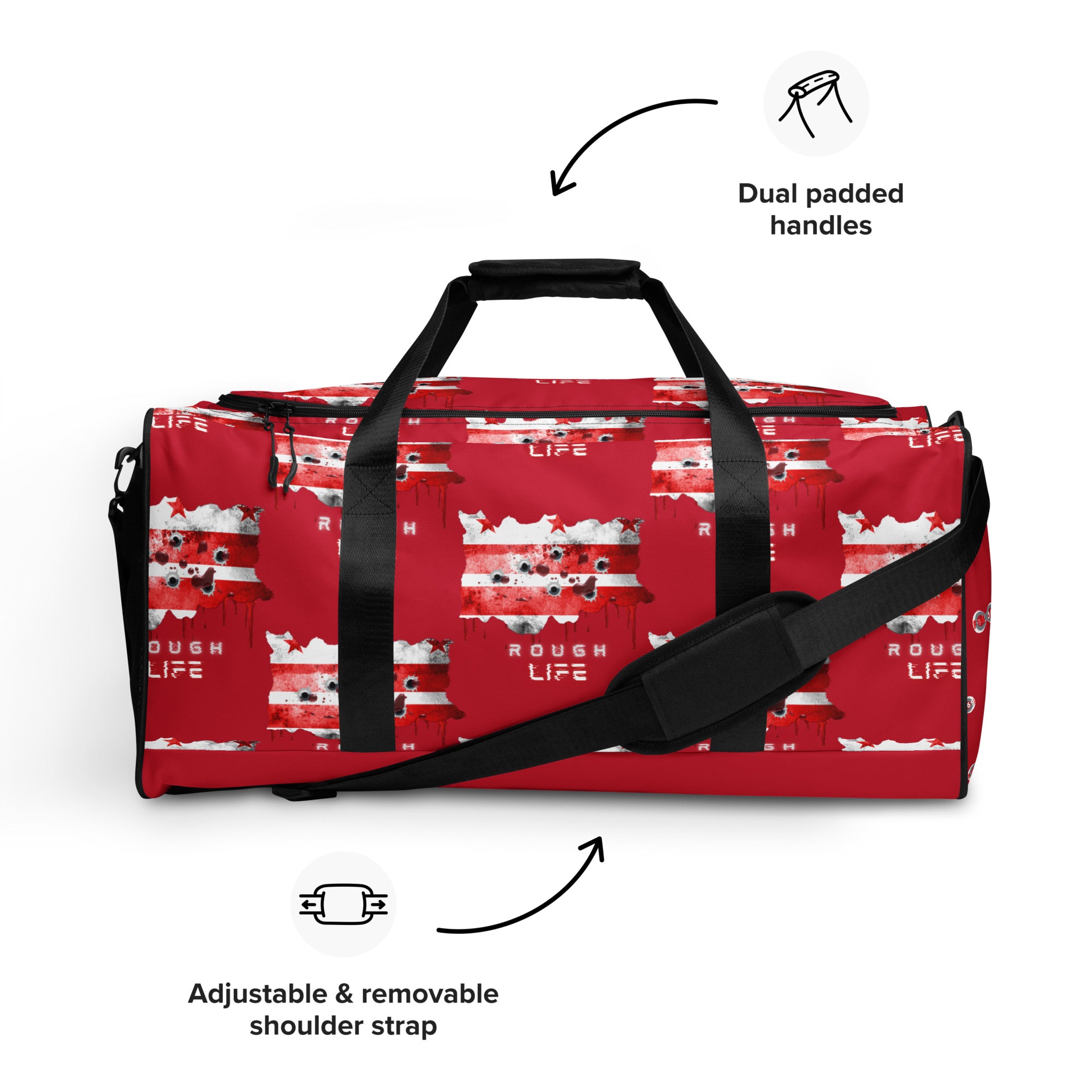 DC RL Flag - BFW Red Duffle bag