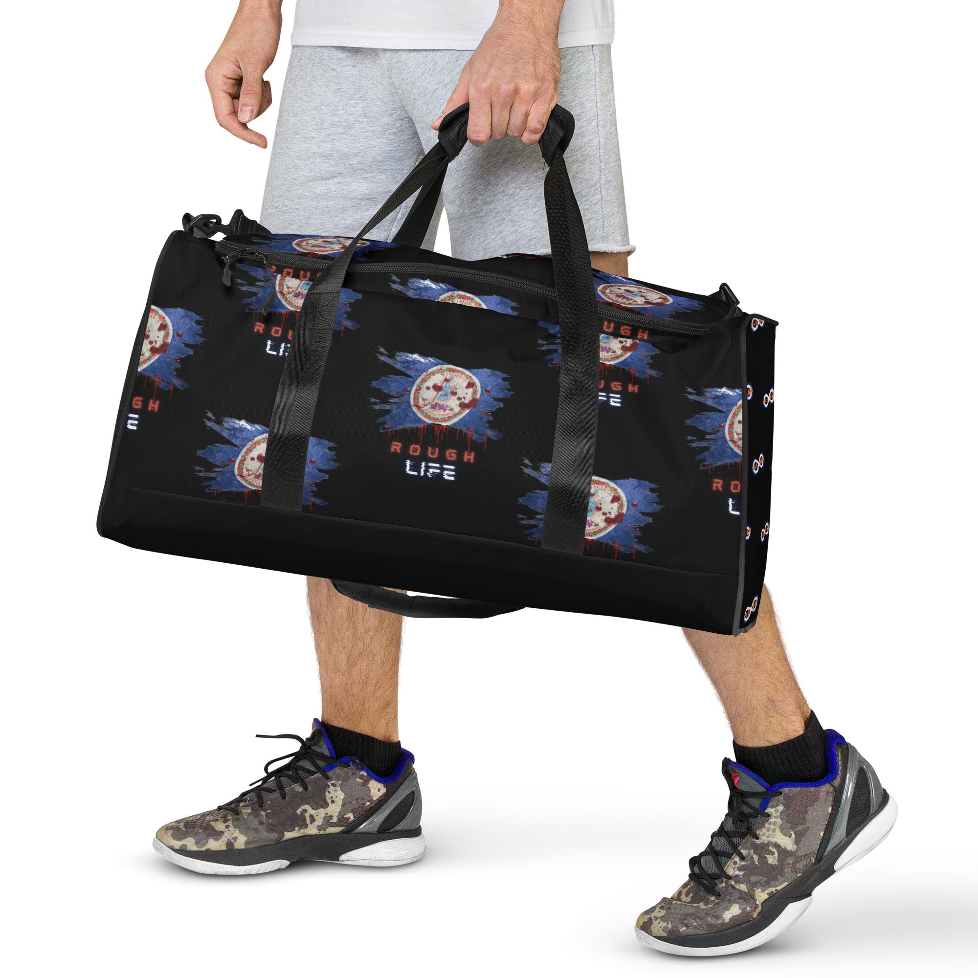 VA RL Flag - BFW Black Duffle bag