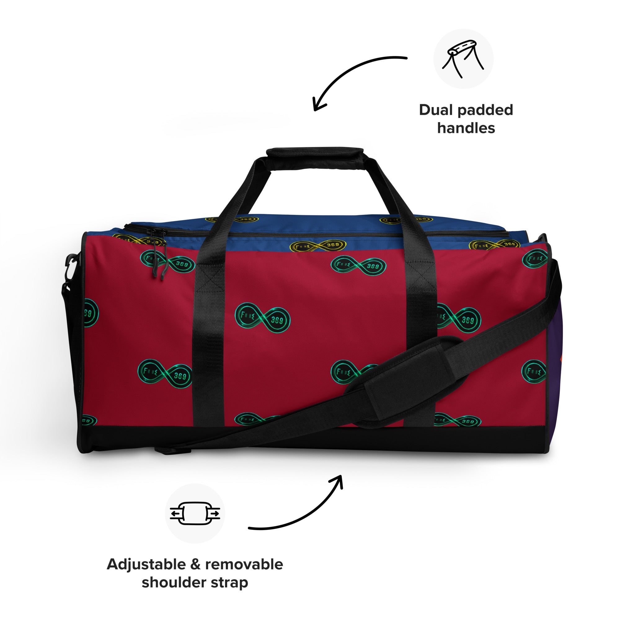 Exploding Rainbow (Dark) - BFW Duffle bag