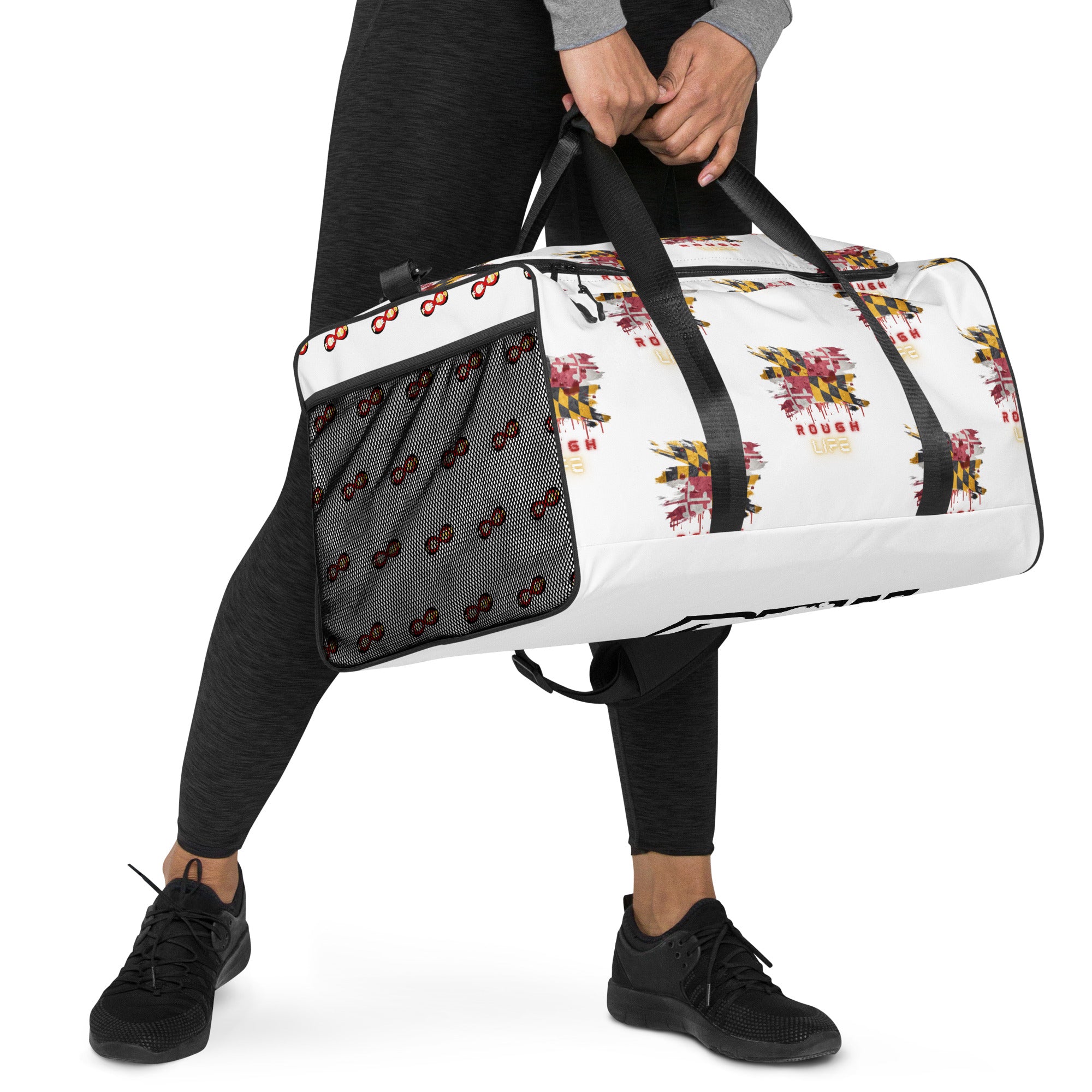 MD RL Flag - BFW White Duffle bag