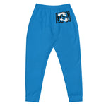 Load image into Gallery viewer, Black &amp; Silver logo BFW Footprints - Blue Men&#39;s Joggers
