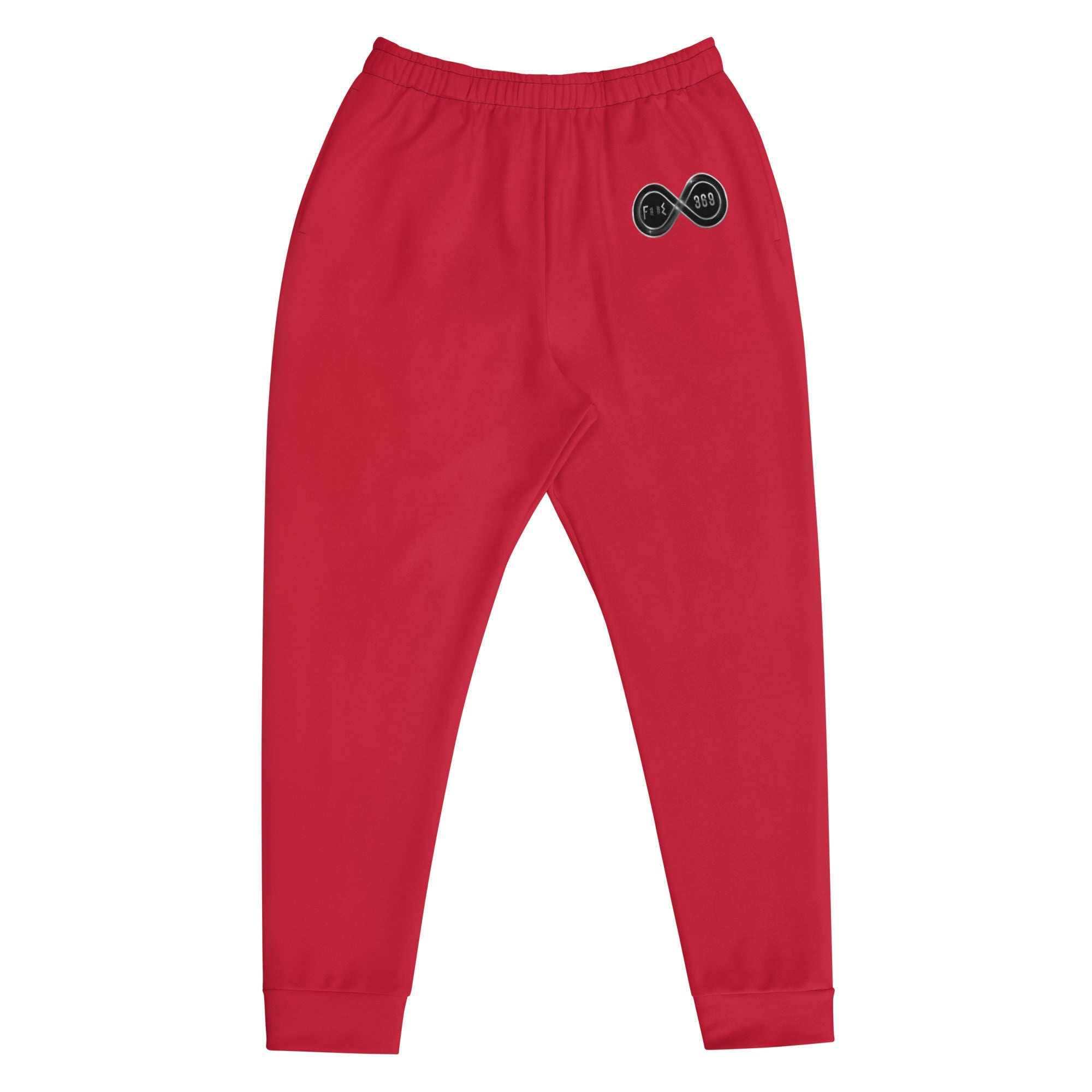 Black & Silver logo BFW Footprints - Red Men's Joggers