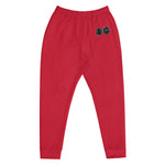 Load image into Gallery viewer, Black &amp; Silver logo BFW Footprints - Red Men&#39;s Joggers
