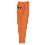 Load image into Gallery viewer, Black &amp; Silver logo BFW Footprints - Orange Men&#39;s Joggers
