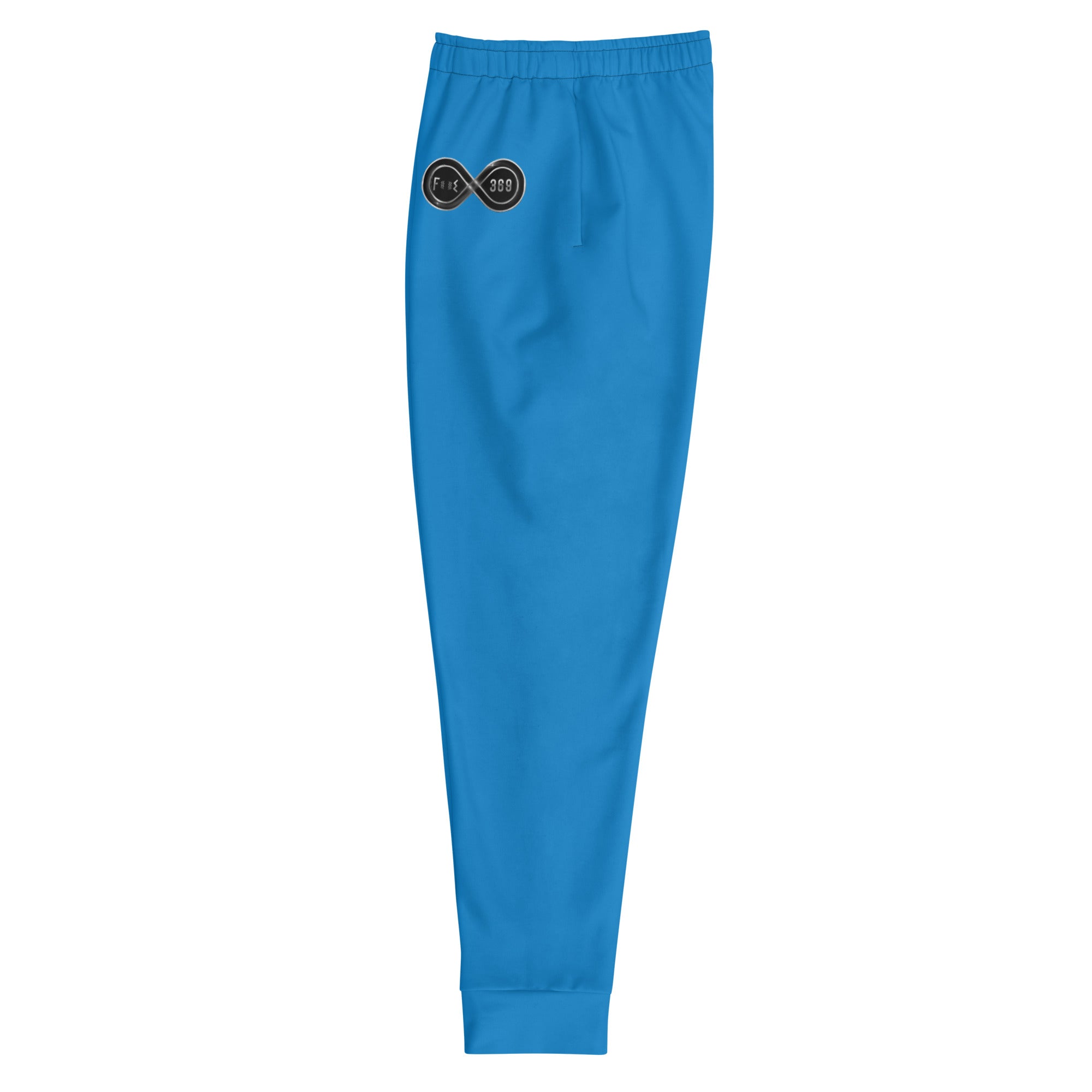 Black & Silver logo BFW Footprints - Blue Men's Joggers