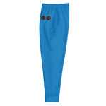 Load image into Gallery viewer, Black &amp; Silver logo BFW Footprints - Blue Men&#39;s Joggers
