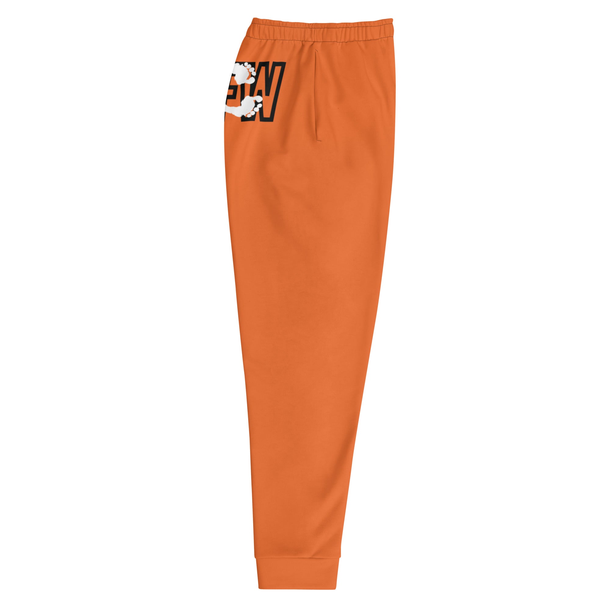 Black & Silver logo BFW Footprints - Orange Men's Joggers