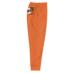 Load image into Gallery viewer, Black &amp; Silver logo BFW Footprints - Orange Men&#39;s Joggers
