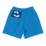 Load image into Gallery viewer, Black &amp; Silver Logo BFW Footprints - Blue Men&#39;s Athletic Shorts
