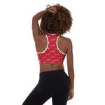 Load image into Gallery viewer, DC RL FLAG - BFW Red Padded Sports Bra
