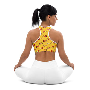 MD RL FLAG - BFW Yellow Padded Sports Bra