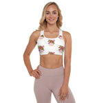 Load image into Gallery viewer, MD RL FLAG - BFW White Padded Sports Bra
