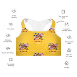 Load image into Gallery viewer, MD RL FLAG - BFW Yellow Padded Sports Bra
