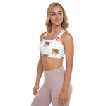 Load image into Gallery viewer, MD RL FLAG - BFW White Padded Sports Bra
