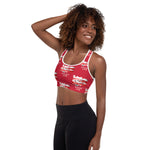 Load image into Gallery viewer, DC RL FLAG - BFW Red Padded Sports Bra
