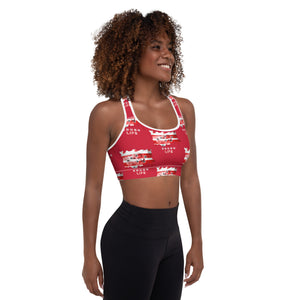 DC RL FLAG - BFW Red Padded Sports Bra