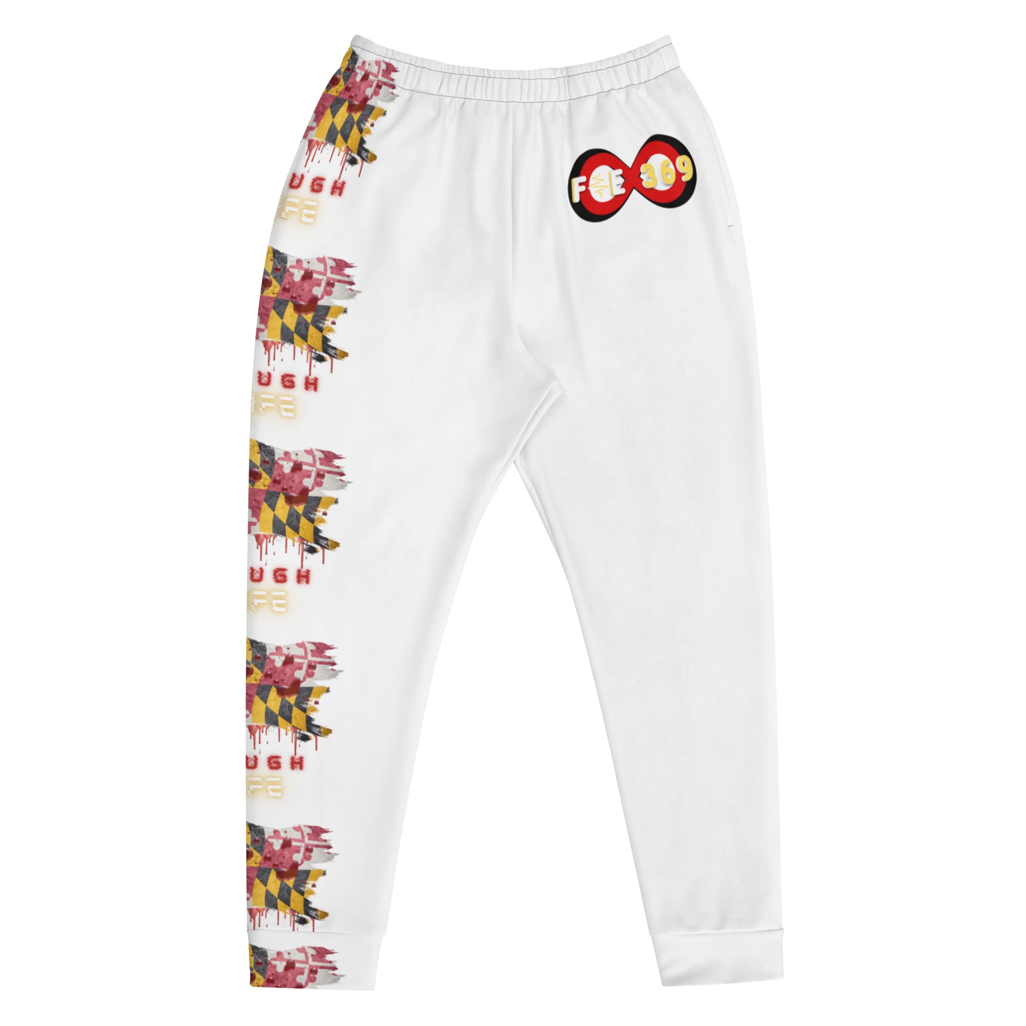 MD RL Flag - BFW White Men's Joggers