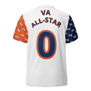 VA RL Flag (VA All-Star) - BFW White unisex sports jersey