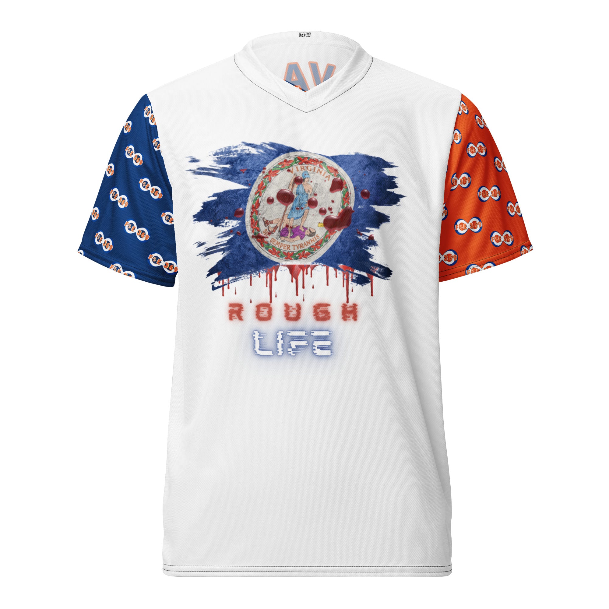 VA RL Flag (VA All-Star) - BFW White unisex sports jersey