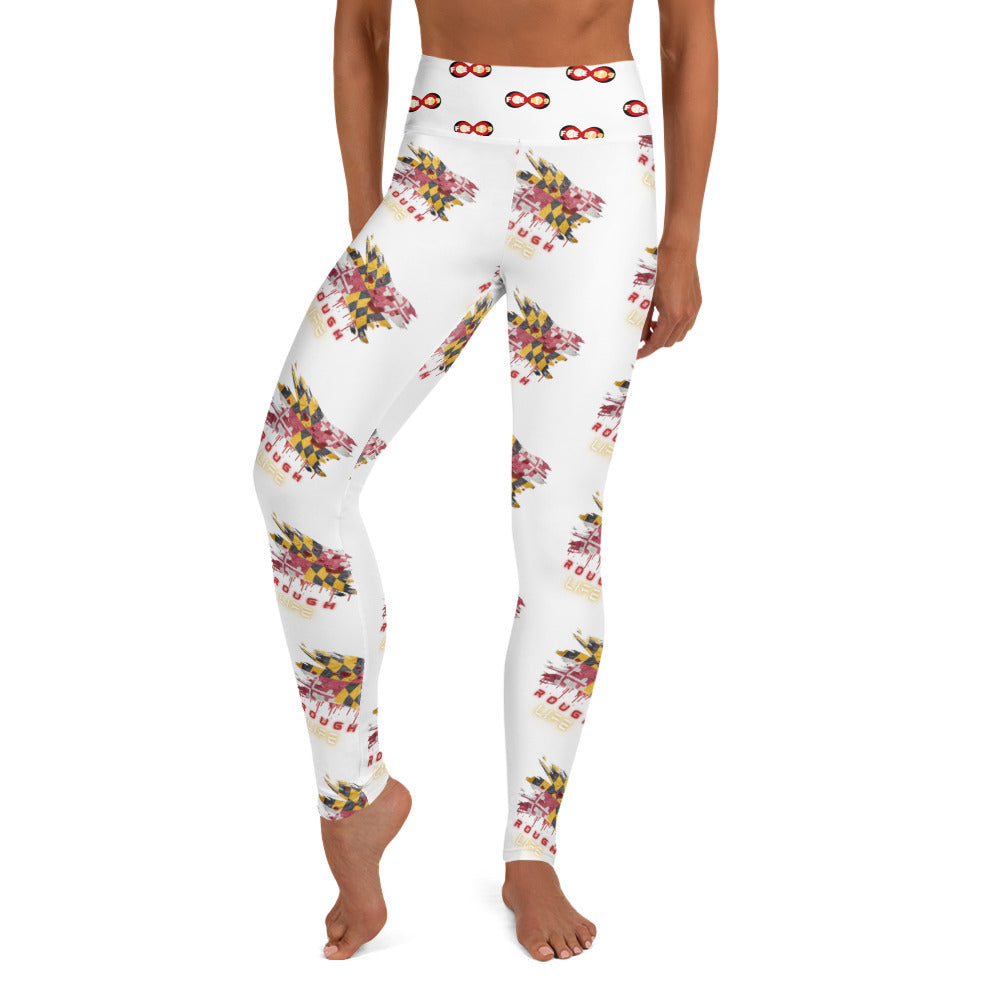 MD RL FLAG - BFW White Yoga Leggings