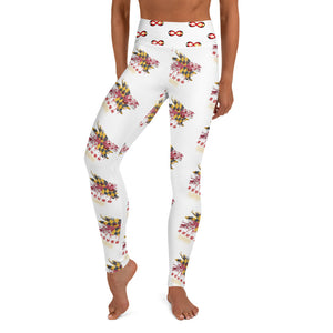 MD RL FLAG - BFW White Yoga Leggings