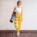 Load image into Gallery viewer, MD RL FLAG - BFW Yellow Yoga Leggings
