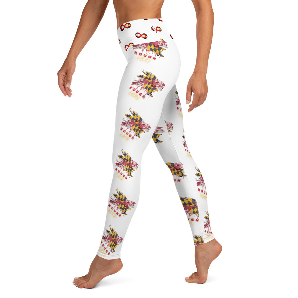 MD RL FLAG - BFW White Yoga Leggings