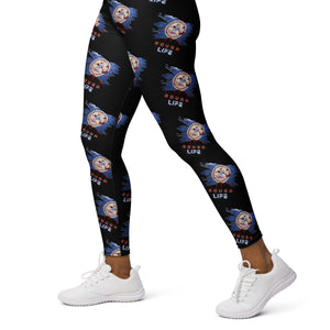 VA RL FLAG - BFW Black Yoga Leggings