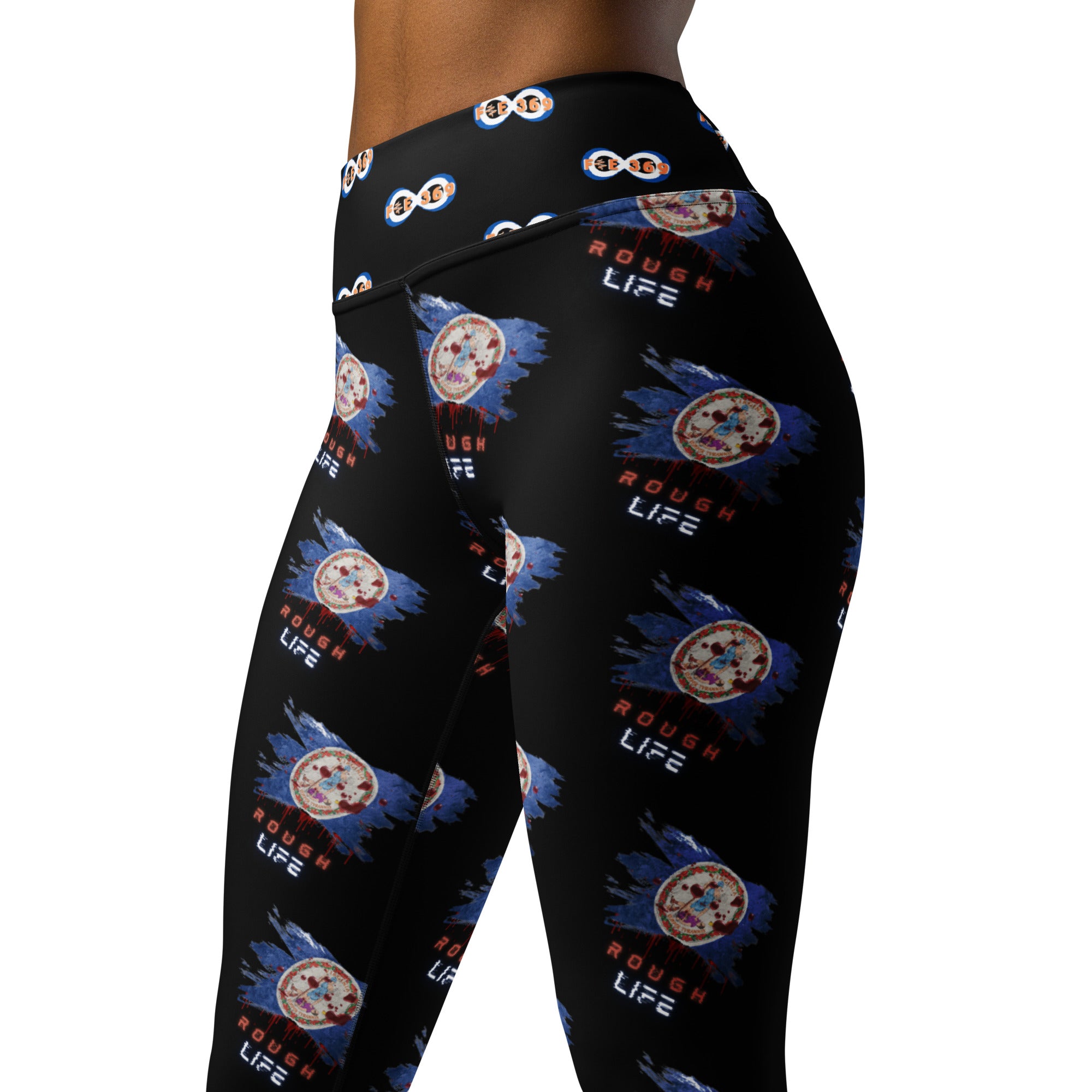 VA RL FLAG - BFW Black Yoga Leggings