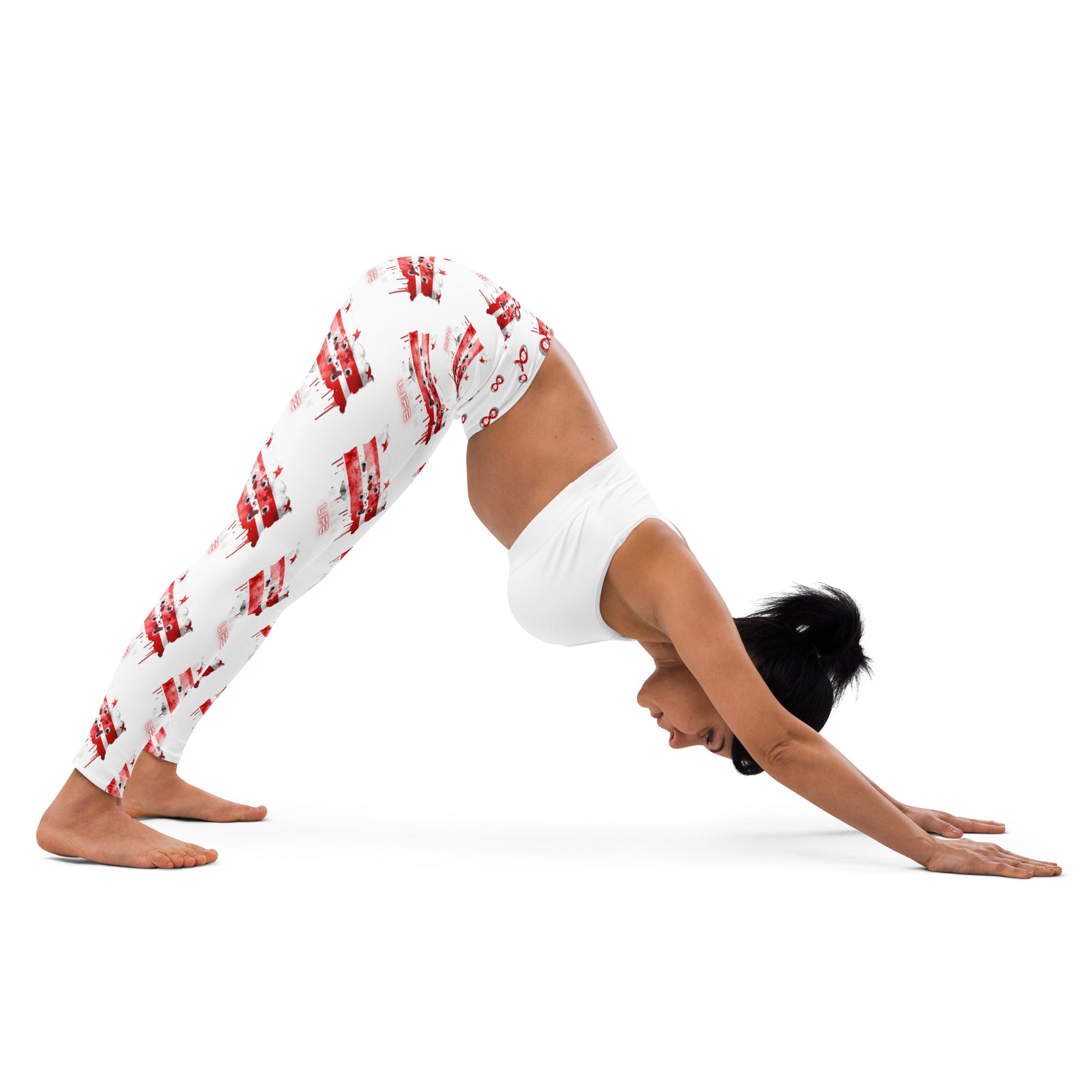 DC RL FLAG - BFW White Yoga Leggings