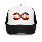 Load image into Gallery viewer, IPO Black, Red &amp; Yellow - BFW Bubble Logo Foam trucker hat
