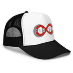 Load image into Gallery viewer, IPO Grey, Red &amp; White - BFW Bubble Logo Foam trucker hat
