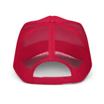 Load image into Gallery viewer, IPO Grey, Red &amp; White - BFW Bubble Logo Foam trucker hat
