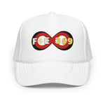 Load image into Gallery viewer, IPO Black, Red &amp; Yellow - BFW Bubble Logo Foam trucker hat
