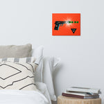 Load image into Gallery viewer, Power Shot - BFW Orange Bkgr Metal prints
