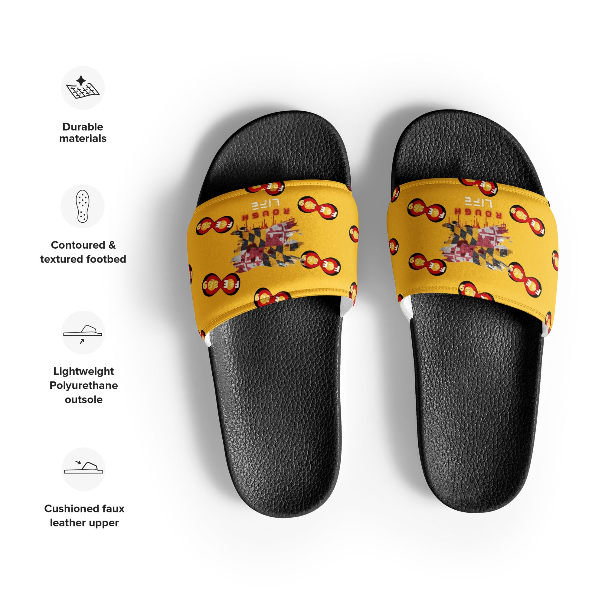 MD RL Flag - BFW Yellow Men’s slides