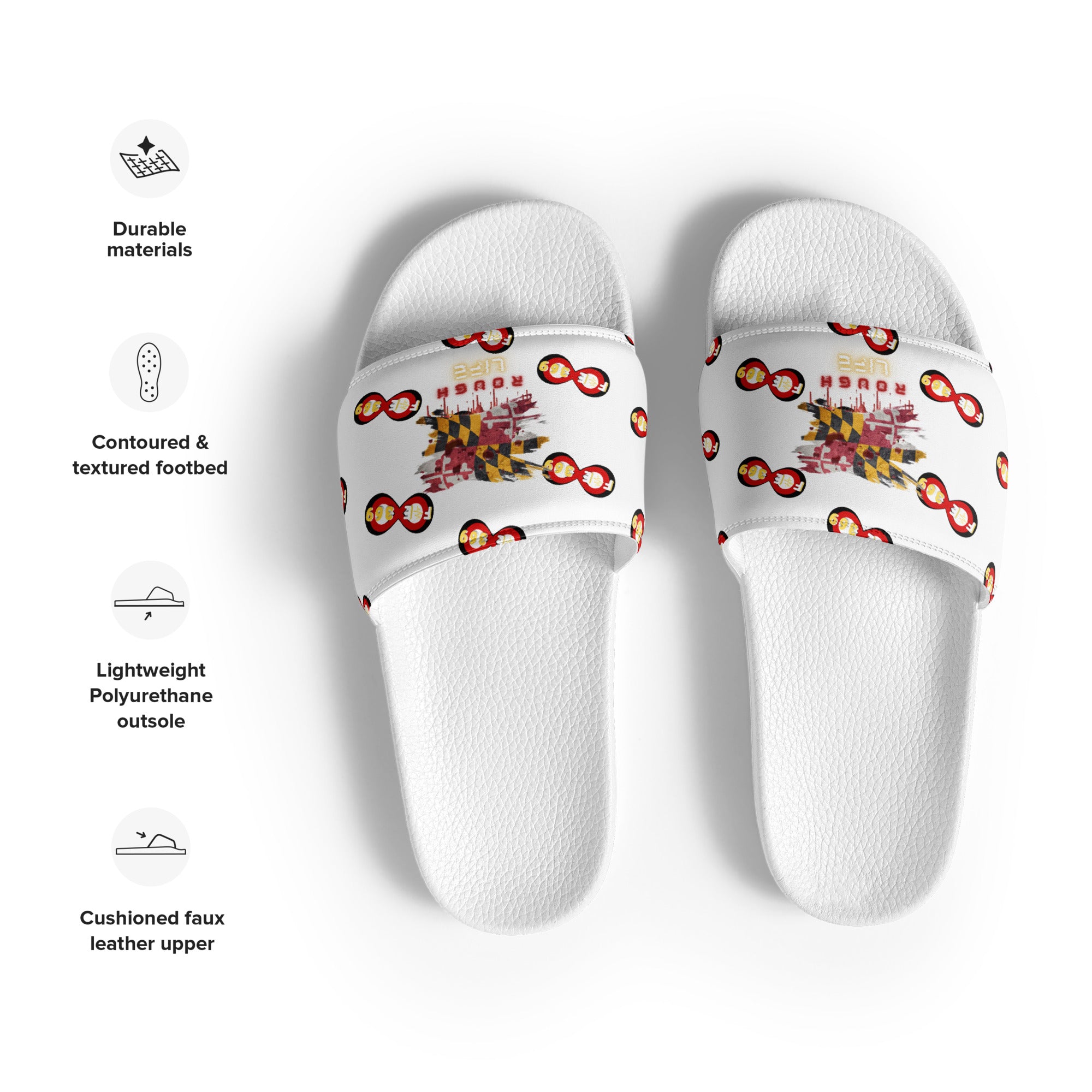 MD RL Flag - BFW White Men’s slides