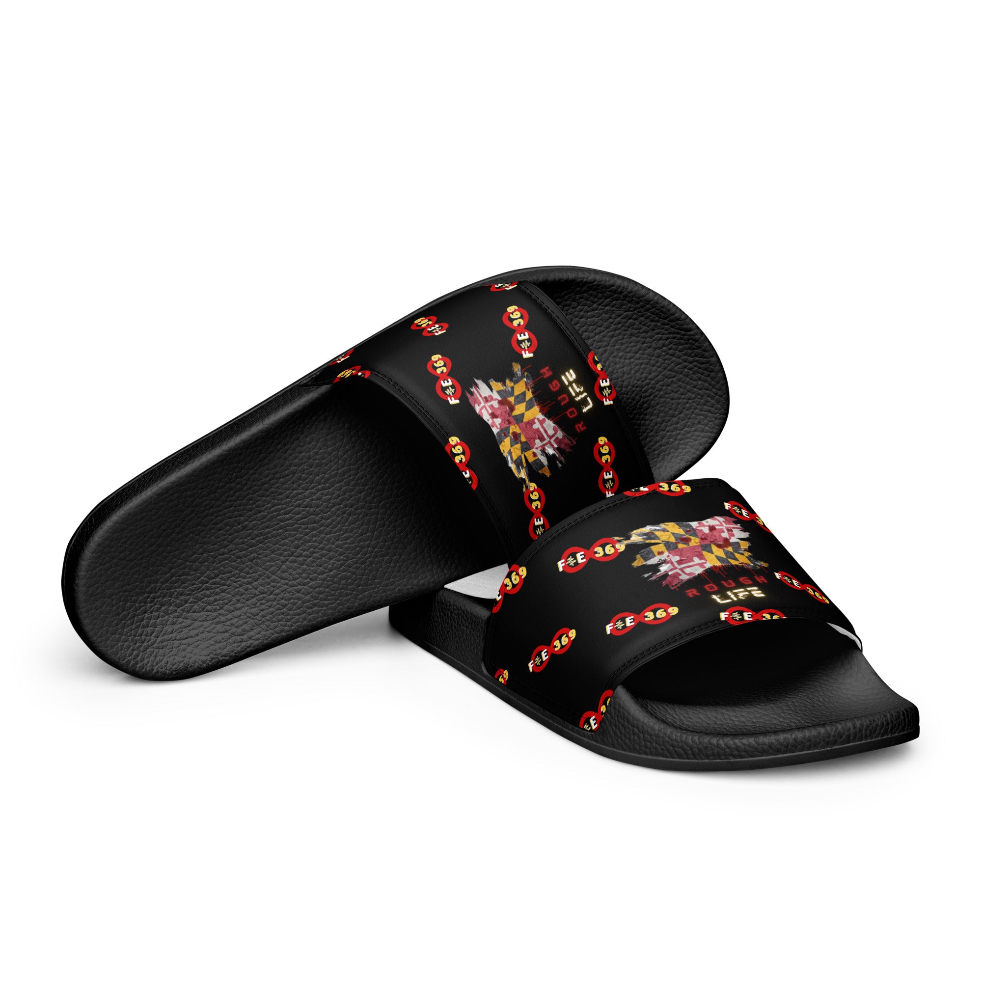 MD RL FLAG - BFW Black Women's slides