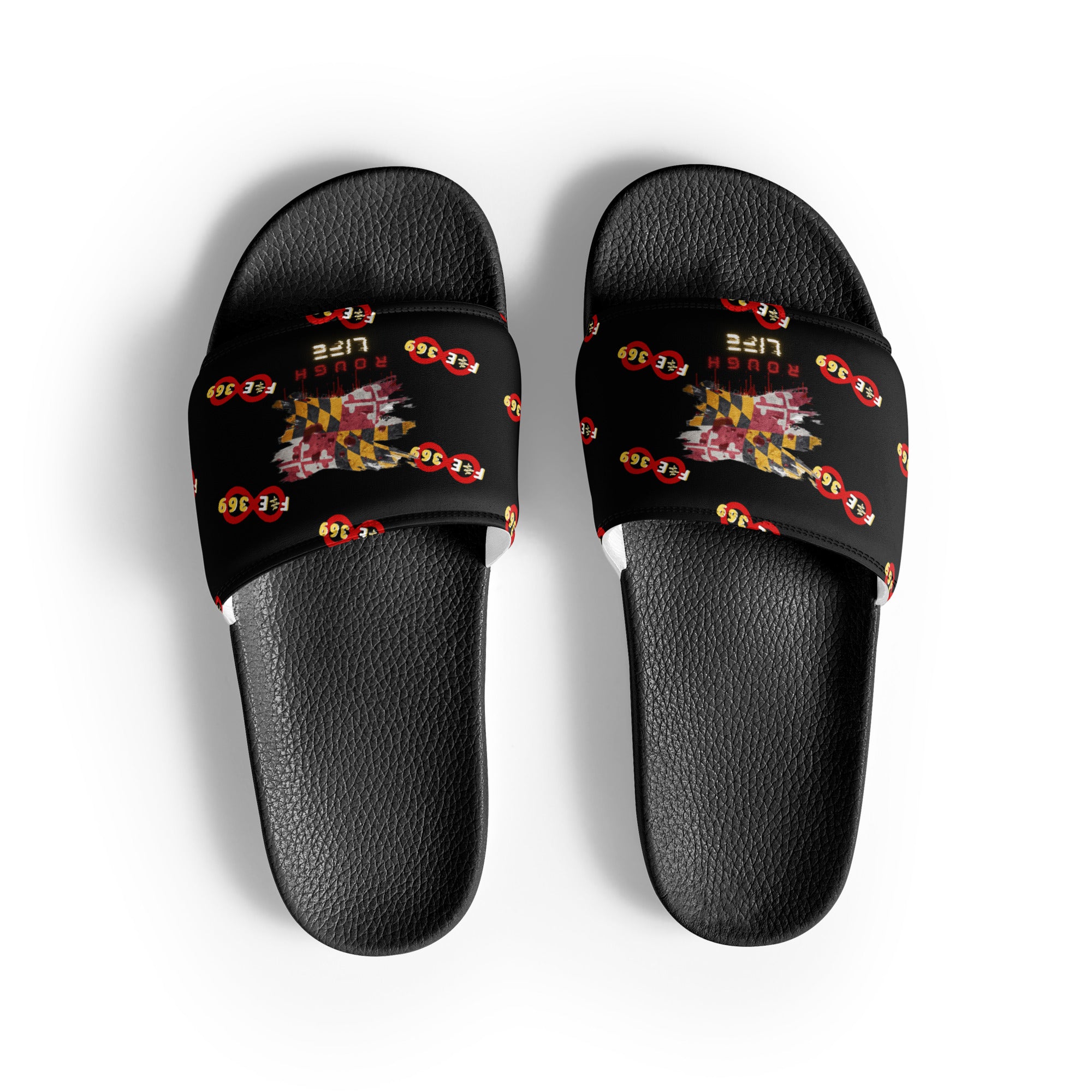 MD RL FLAG - BFW Black Women's slides