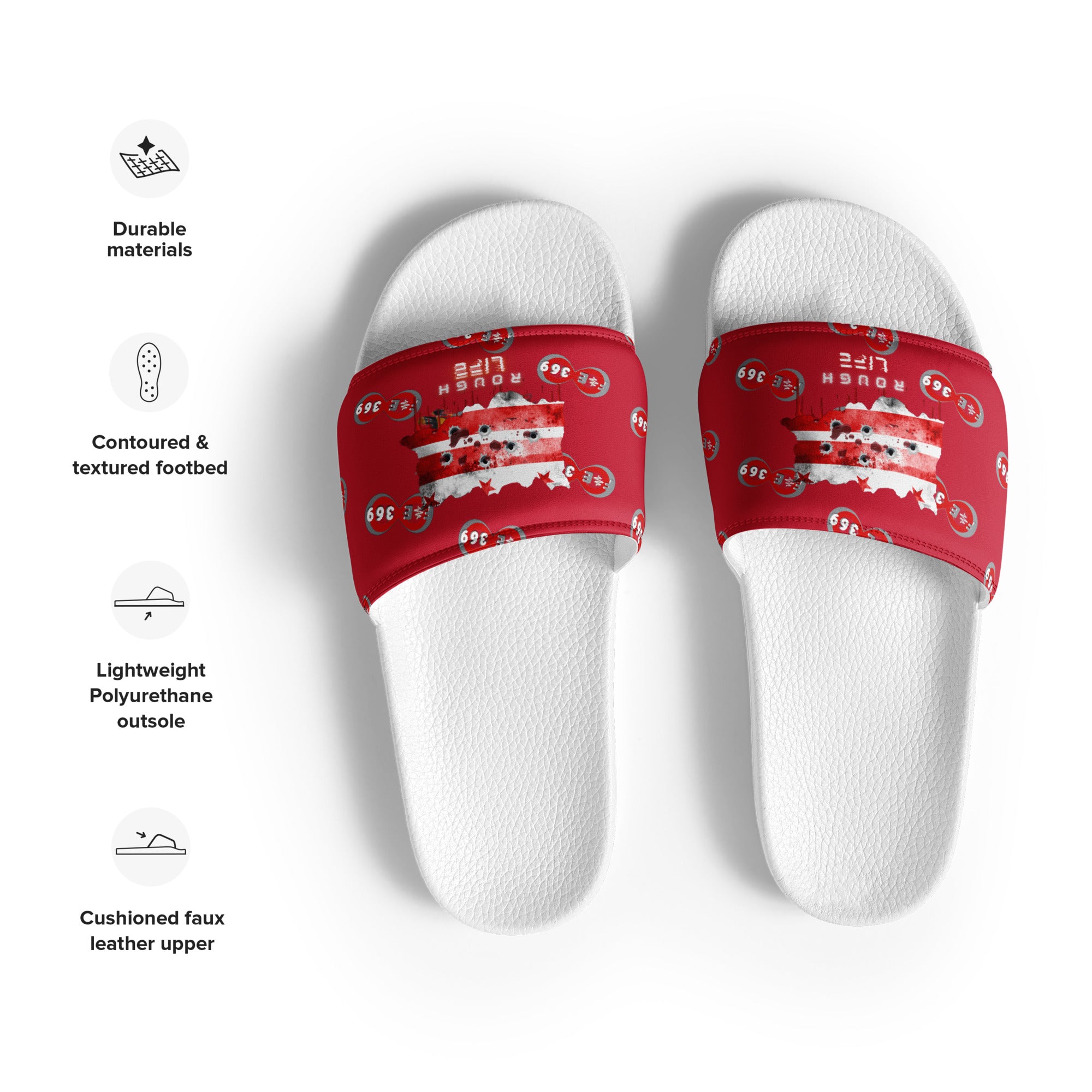 DC RL FLAG - BFW Red Women's slides