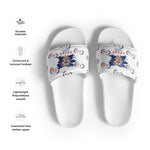 Load image into Gallery viewer, VA RL FLAG - BFW White Women&#39;s slides
