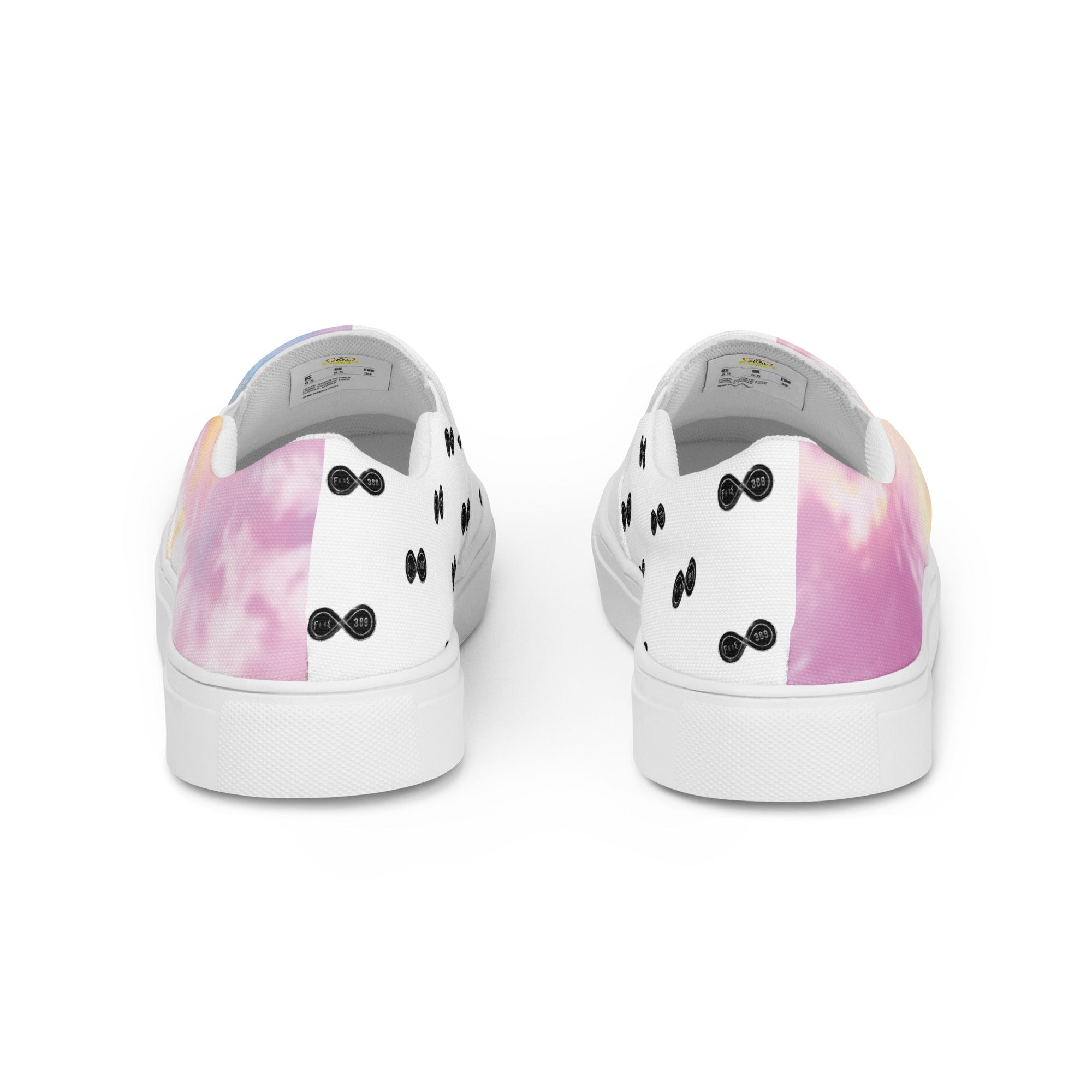 Mystic Clouds - BFW White Women’s slip-on canvas shoes