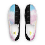 Load image into Gallery viewer, Mystic Clouds - BFW Black Women’s slip-on canvas shoes
