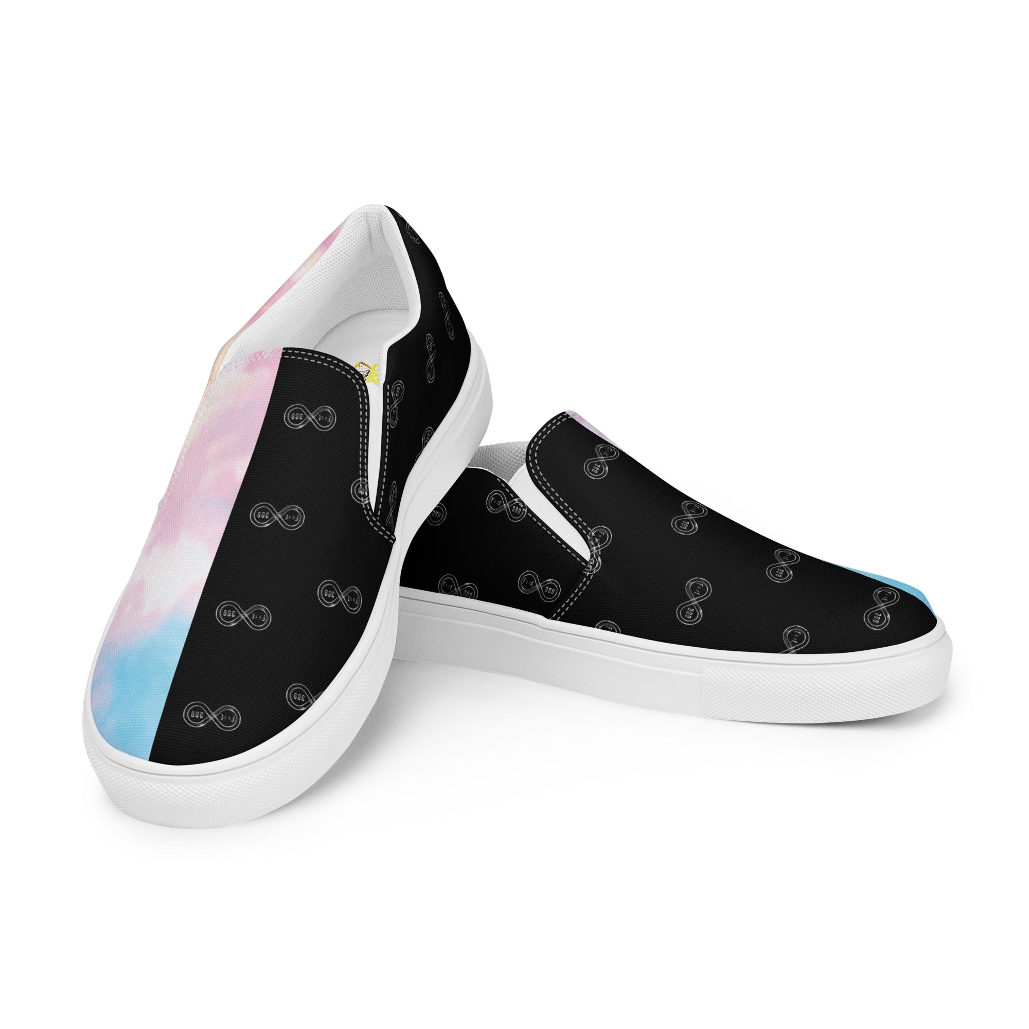 Mystic Clouds - BFW Black Women’s slip-on canvas shoes