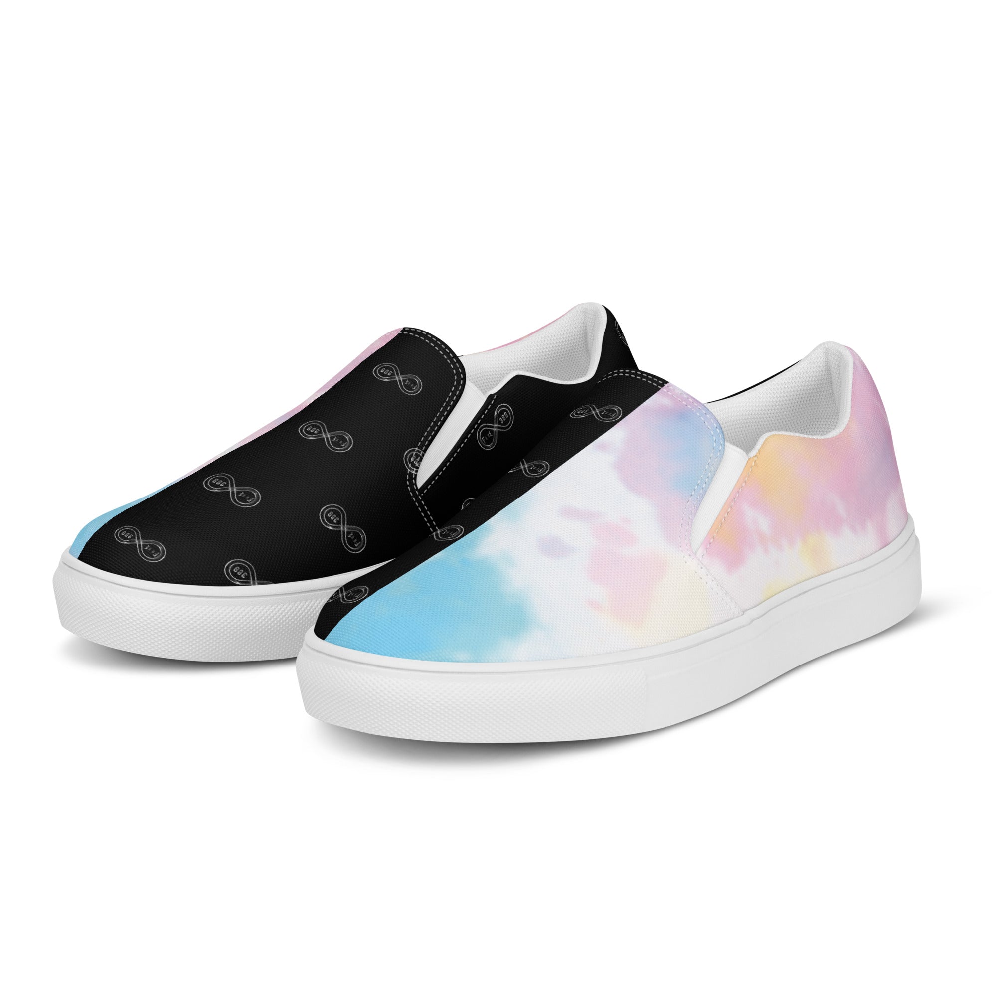 Mystic Clouds - BFW Black Women’s slip-on canvas shoes